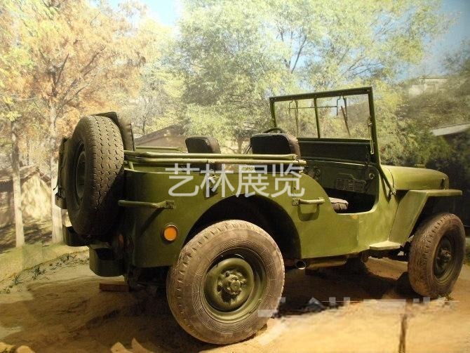 延安革命纪念馆-复制毛主席坐过的威利斯吉普车