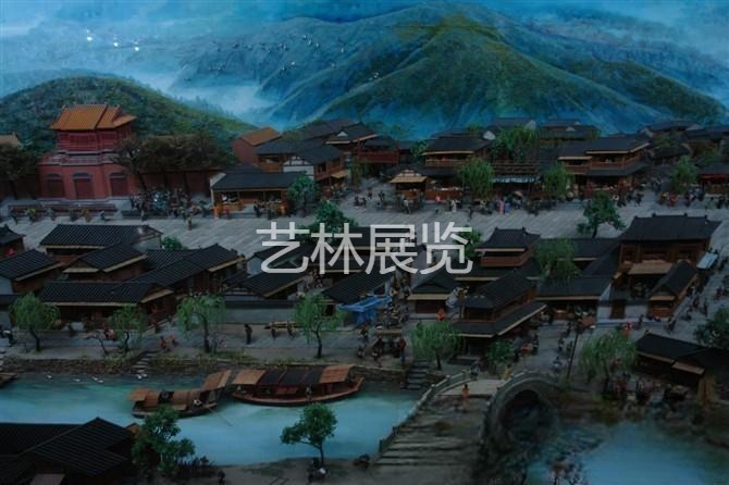 仿真古建沙盘3